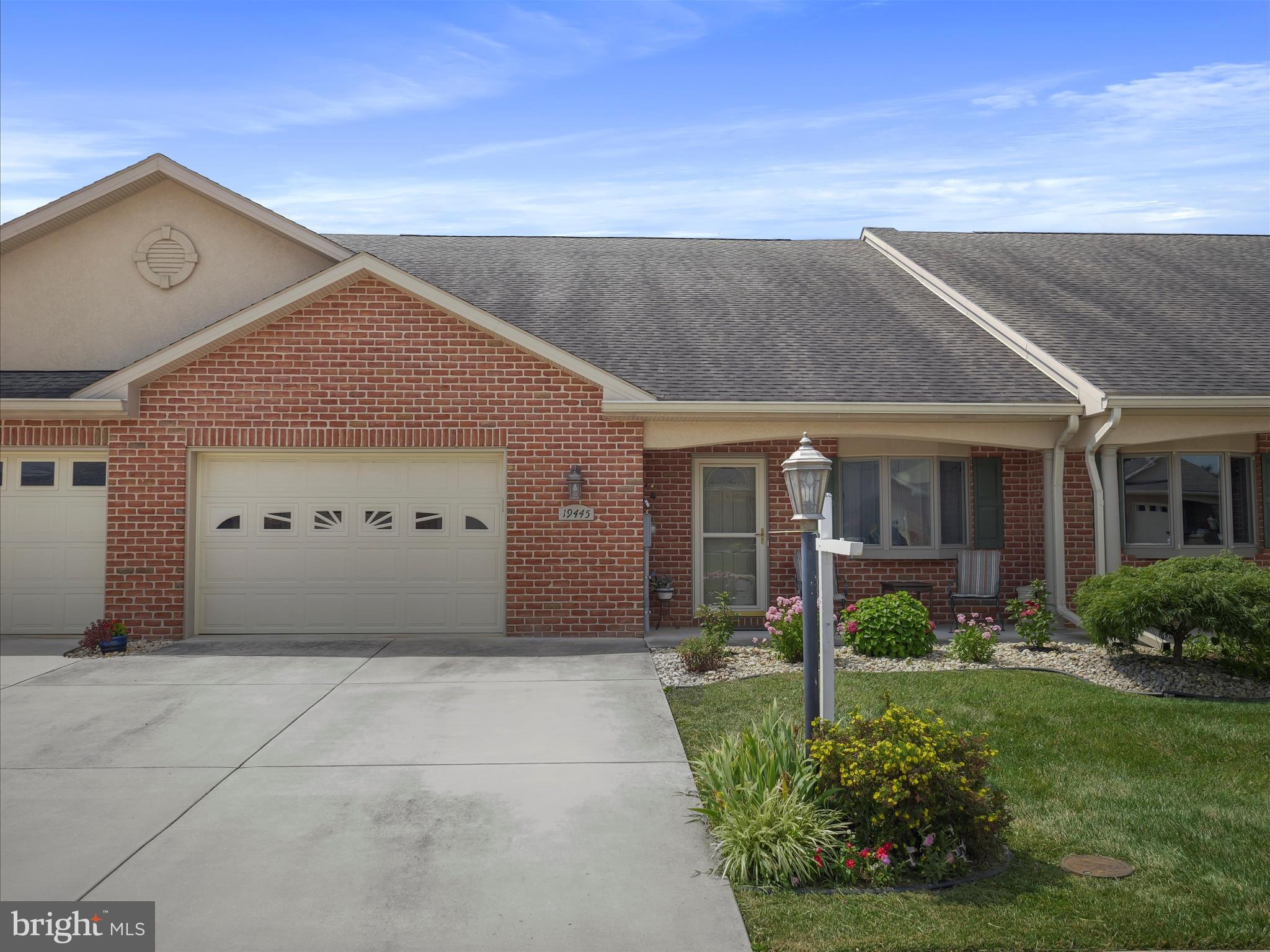 Welcome to easy, low-maintenance living in this beautifully maintained 2-bedroom, 2-bathroom townhome located in a vibrant 55+ retirement community. Designed for comfort and convenience, this spacious one-level residence offers a thoughtful layout that includes a cozy living room, a functional kitchen, and a dedicated dining room. Enjoy morning coffee or evening breezes on the screen-in sun porch, and retreat to your generously sized primary suite featuring a private bath and sitting area. The property backs up to open land, offering added privacy and peaceful views right from your backyard. A full stand-up attic offers abundant storage space, ideal for seasonal items or hobbies. Community living is made even easier with included services such as lawn care, trash removal, snow removal, and common area maintenance. Residents also have access to a host of amenities including a community center, indoor pool, pickleball court, café/snack bar, fitness & wellness center. If you're looking for comfort, community, and carefree living, this home is the perfect fit! Schedule your showing today!