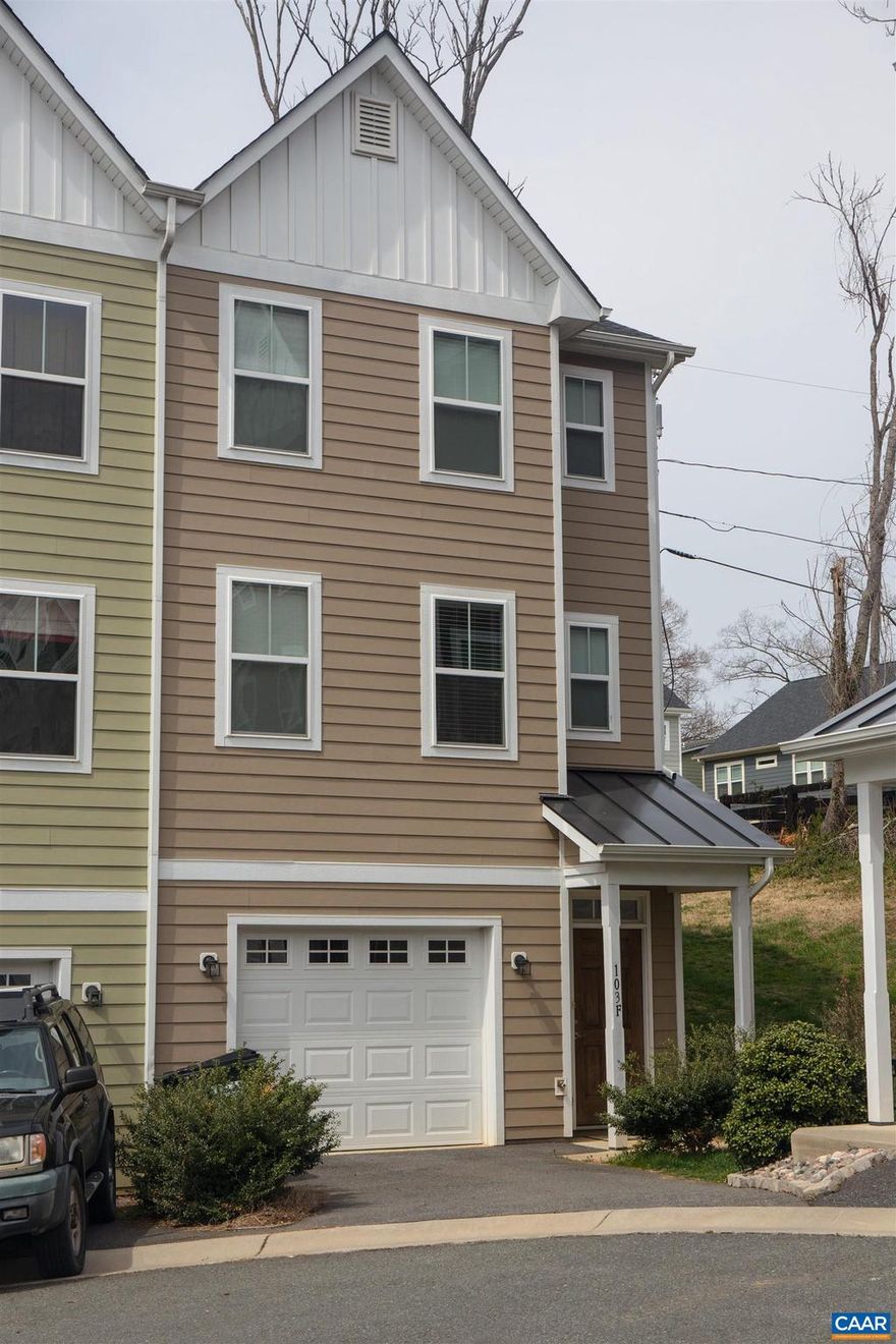 Like new modern 3 Bed, 2-1/2 Bath townhome well built by Southern Development Homes, with top-of-the-line finishes and tons of space! This unit features hardwood floors throughout the main level, a master suite with walk in closet, a great deck and a huge garage! The kitchen is beautifully designed with granite counter tops, stainless steel appliances and lots of storage. End unit provides extra windows and light in the unit. Conveniently located just minutes from Downtown, UVA Grounds & Hospital, and I-64. Close to Wegman's, lots of dining, planet Fitness and much more. The perfect place to call home in Charlottesville!