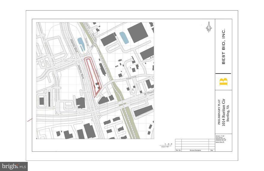 1.72 acres made up of four connected lots right on Atlantic Boulevard is Sterling, VA, 20170 at the signalized intersection with Ruritan Circle. Very close to the intersection of Atlantic and West Church Road. Rectangular shaped parcel that is in between Atlantic and Ruritan with access from Ruritan. New commercial construction across Atlantic from the subject property in this growing area.