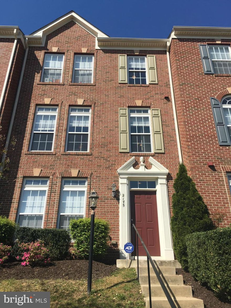 Stunning, 3 level townhouse style condo w/ a two-car garage, gourmet kitchen, Brazilian cherry wood floors, rear deck for entertaining, office/library, spacious master bedroom w/ a walk-in closet & master bathroom w/ separate shower & tub. This home shows like a model! Amazing amenities include security, gated entrance, lovely pool, fitness center, & walk to Wegmans, restaurants, and shopping!