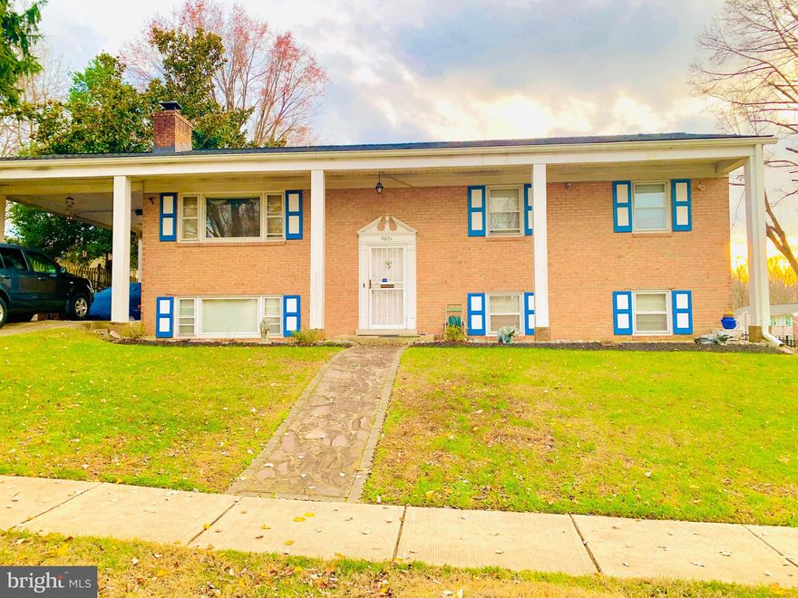 Located in the peaceful neighborhood of Williamsburg Estates this pleasant  home  features 4 bedrooms and 3 full bathrooms. Living room, separate dining room. LARGE backyard with tons of space for entertaining, relaxing, and grilling. Create your desired backyard oasis. The basement features a spacious family room with a fireplace, a bedroom and a full bath. Also you will find plenty of parking space in the attached carport and the large driveway. Hardwood floors underneath carpet.  Conveniently located just minutes from major routes, Andrews AFB, shopping, dining, and entertainment. New W/D and furnace (2021). THE PROPERTY IS BEING SOLD AS IS.