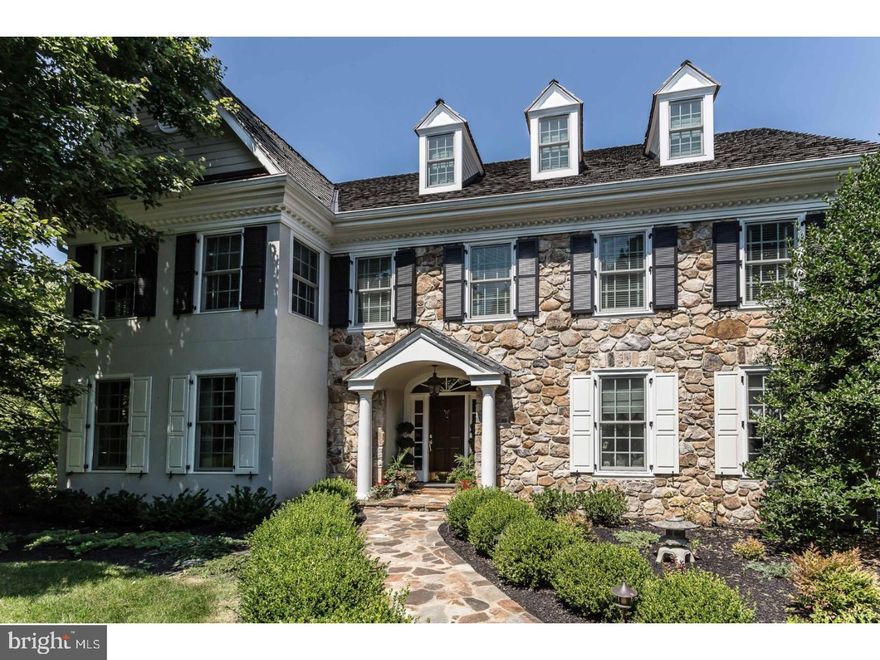 "Devon Farm House" Model-Stunning, sun-filled elegant open floor plan, beautiful upgrades and amenities throughout, set on a luxuriously landscaped 1.50 acre private fenced in lot within Harrison Estates. Take in the magnificent estate details as you arrive from the classic stone pillars and mailbox to the double-side driveway Belgian block accents. Enter into a gracious foyer, formal living room with gas fireplace and marble surround, private office, vaulted ceiling great room with wood burning fireplace and breakfast room all surrounded with wall to wall windows showcasing the bucolic setting. A stunning new gourmet kitchen and butler's pantry haven been created to make this home ideal for both cozy family living and impressive entertaining. No detail was spared from the Kountry Kraft custom cabinets, artisan painted tile backsplash, Sub-Zero refrigerator, double Asko dishwashers, Wolf double wall ovens, Viking cooktop range, custom reclaimed double-tiered barn wood center island, Soapstone perimeter countertops, Sub-Zero wine refrigerator and built-in command station. Double staircase creates an easy flow through the home to 5 large bedrooms on the second floor with new carpet and California Closets. Finished attic can be a 6th bedroom or additional living space with lots of natural light. A third staircase leads to the finished-walkout basement with loads of space. Walk out of the double sliding glass doors in the breakfast room and sit under the hand hewn white oak pergola, listen to the outside speaker system and enjoy the breathtaking views of the 170 protected acres of the Waterloo Mills Preserve abutting the property. This home has undergone a full stucco remediation, including the installation of new James Hardie Fiber-Cement siding, all new windows, gutters and downspouts. The roof has been replaced with Shingled-Cedar 50 year warranty roof. New Atlantic Classic window shutters and hardware have been installed, with raised panel shutters on the lower level and louvered mid rail on second level with 20 year warranty to continue the timeless Farmhouse look. A new high efficiency Carrier HVAC unit, Bradford White 75 gallon natural gas water heater and 20KW auto-on electric generator ensure this home keeps running without a worry. The 4 car garage is also heated and allows lots of storage. This home has been exquisitely renovated by the current owners with attention to handsome designs, stunning craftsmanship and the finest materials.