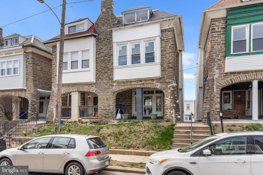 Welcome to 6732 Sydenham St in West Oak Lane!
This bright and charming twin features spacious bedrooms, a finished basement, and parking.
Out front there is a sweet stone porch to enjoy your morning coffee. Inside is a large living room with mantle, leading you back to the dining room and updated kitchen. There is a powder room on this level.
Upstairs on the 2nd floor are 3 spacious bedrooms and a full bath. Each room has plenty of closet space as well. The third floor walks up into a single room with another closet, rounding out the 4th bedroom. The basement is finished and has laundry. The garage is built in to the basement, and you can walk out to the alley parking from this level.