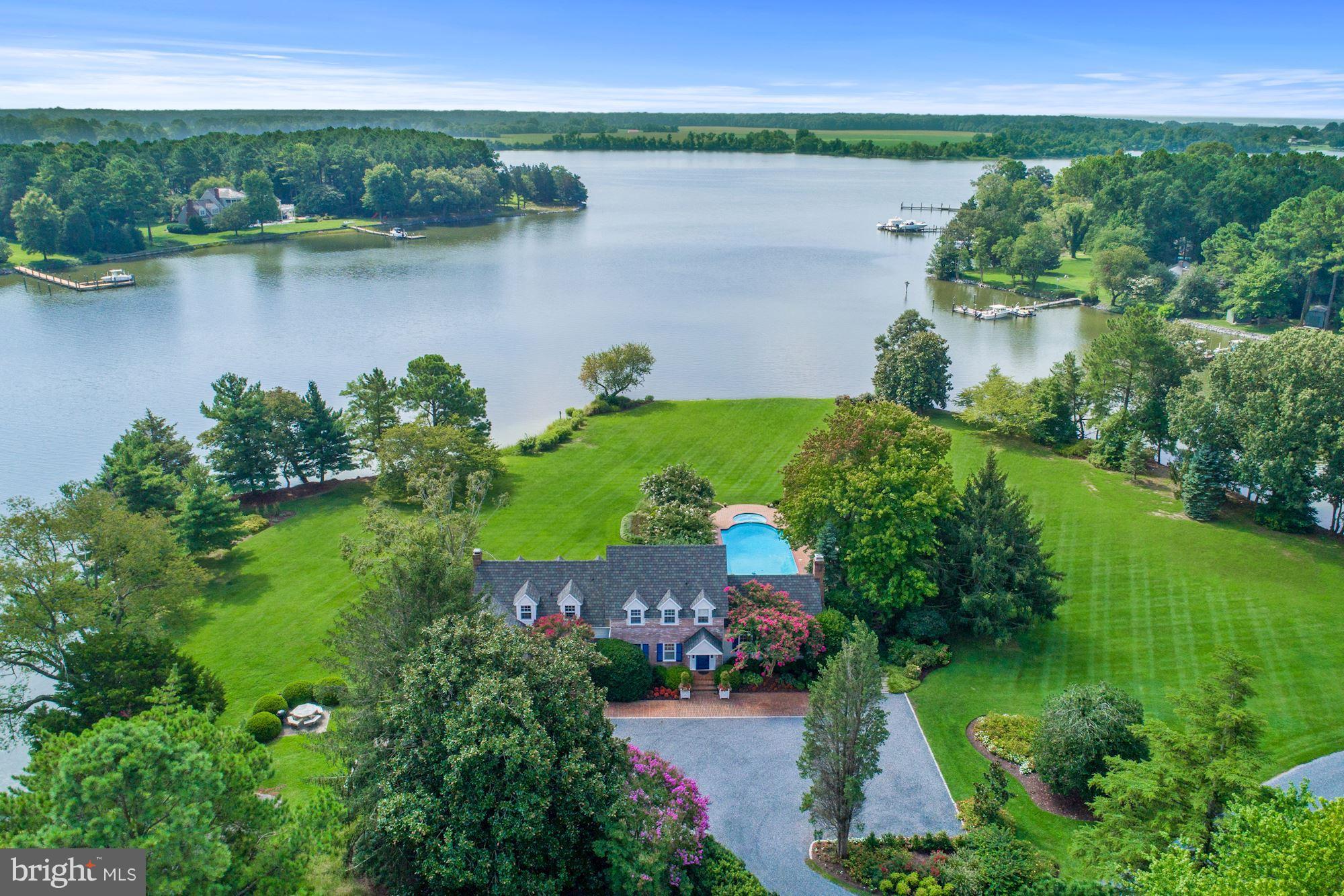 Welcome to "Stornaway", a beautiful piece of property surrounded on three sides by water. Sporting approximately 1000 feet of water frontage along the three acre parcel, which sits off Island Creek with a private dock, it's a bonafide waterfront retreat. The house defines charm the minute you enter it's doors. The views will take your breath away.