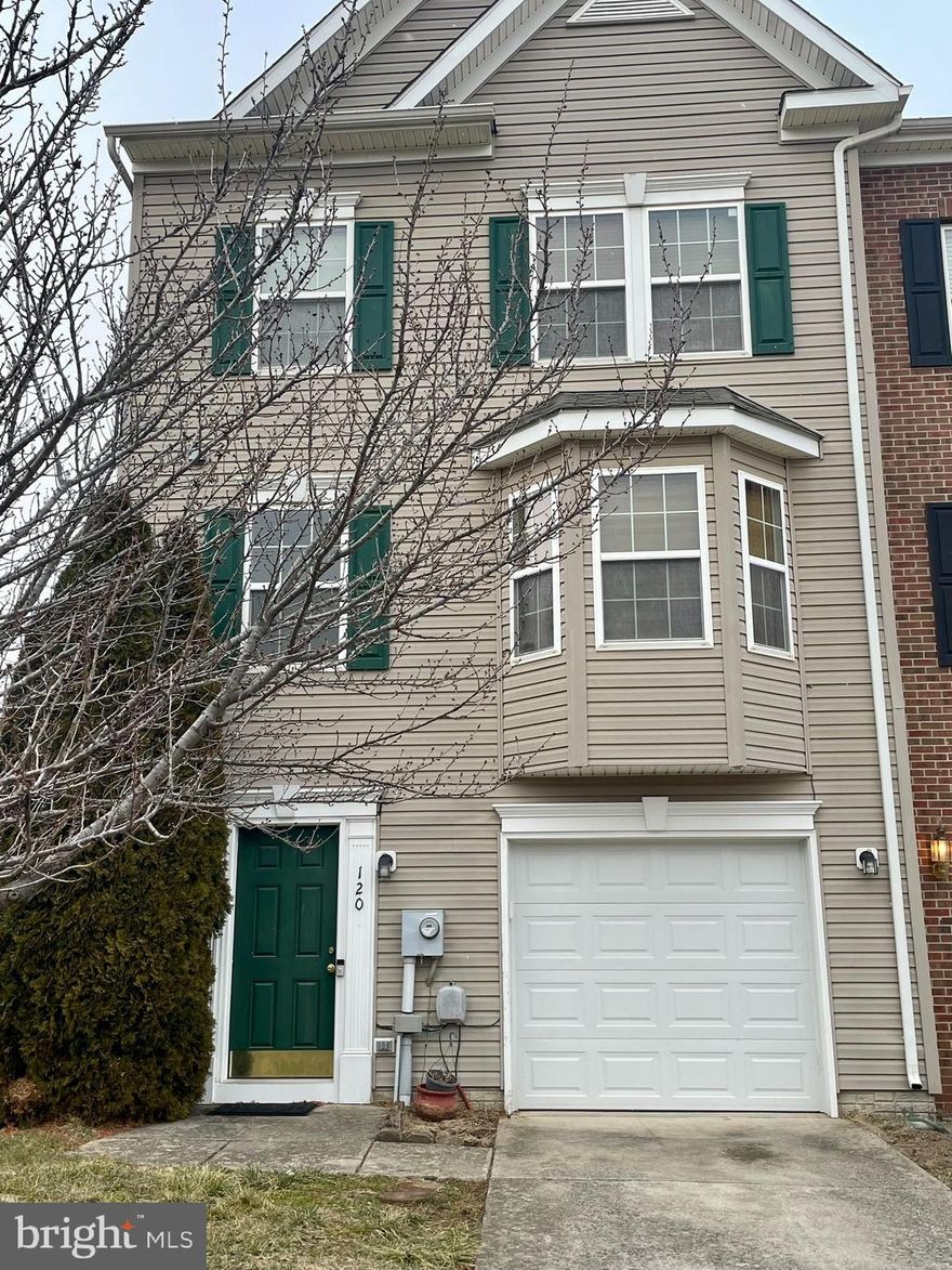 Gorgeous 3/3.5 bath end-unit townhouse with bump-outs on all levels on the outskirts of Martinsburg!! A spacious foyer greets you as you enter with a coat closet, entrance to the garage, and door leading to the voluminous rec room with a full modern bathroom and walk-out to the fenced-in backyard! Luxury laminate flooring on the entire lower level! The main level showcases an eat-in kitchen with vinyl flooring, a large center island, pantry, and top-of-the-line appliances. Nice sunroom off the kitchen with a walk-out to the deck giving you a magnificent view of the countryside. Just adjacent to the kitchen is the combination dining/living room with gleaming hardwoods, a powder room, and a large bay window letting in an abundance of natural light! Upper level with unusually large primary with a walk-in closet, cathedral ceilings, and ensuite bathroom with laminate floors, dual sink vanity, soaking tub, and shower stall with tiled walls. Two other spacious bedrooms on the upper level with cathedral ceilings, ample closet space both sharing a full modern hallway bathroom. Upper-level laundry room! New HVAC in 2021!! Shops, restaurants, and I-81 close by!!