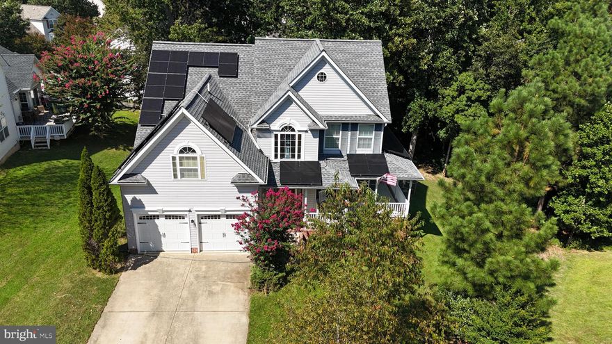 Welcome to 44892 Golden Eye Ct, a beautifully maintained home in the Hunting Quarters community of Callaway. This home was upgraded with a new roof in 2021 featuring 50-year shingles and in 2023, a fully owner-owned solar system installed by Energy Select, making it a true Net Zero home with outstanding energy efficiency and long-term savings.
The backyard is ideal for both relaxing and entertaining, featuring a spacious deck, partial fencing for privacy, and a large shed for extra storage. Inside, you’ll find a warm and inviting layout with a gas fireplace and a pellet stove, offering multiple cozy spaces for gathering.
Additional highlights include public water and sewer service, ensuring convenience and low maintenance.
Located close to schools, shopping, dining, and commuter routes, this home provides everyday convenience without sacrificing tranquility. Commuters will also appreciate the easy drive to PAX Naval Air Station.
This home blends sustainability, comfort, and location—ready to welcome its next owner.