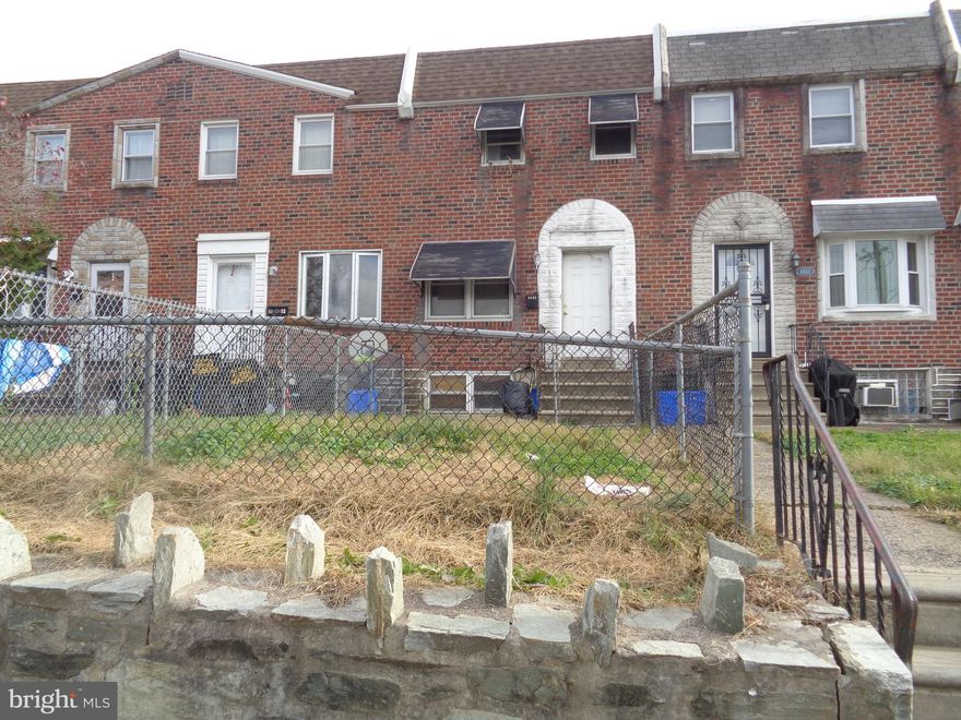 Well maintenance row home for sale in Upper Holmesburg. First floor is the living room, dining room and kitchen. Second floor are three bedrooms and bathroom. Basement  has been converted to additional living space. Great for first time home owner or investor.  Being sold as is.