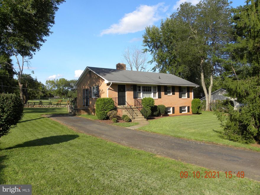 Charming rambler in  Bethel Academy community just outside of Warrenton.  Brick construction, 3 bedroom, 2 full bath home with full unfinished basement; all  in immaculate condition. Public water and conventional septic system.  Heating is  by oil/hydronic  hot water baseboard. Basement also has a wood stove with a separate chimney.  Cable TV and high speed internet is available at the site.  Basement is ready for finishing!
Seller advises 2022  County assessment property value is increased to $317,900.  
Home backyard has stunning view  of neighboring horse paddock and pasture. 
A must see!!!