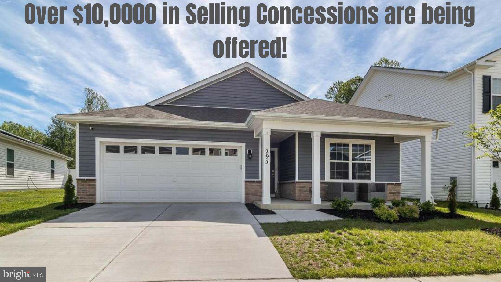 Seller is willing to contribute towards buyers closing costs or a 2-1 buydown!
Welcome to 295 Forest Edge Ave, La Plata MD nestled in the heart of La Plata. This 4-bedroom 2-bath Rambler is located in La Platas highly sought after community Pinegrove. Built in 2023 this is 1 story living at its finest. This open concept rambler has a large open kitchen with a large granite countertop island perfect for entertaining. Large windows perfect for natural light, to welcome you into the living room and kitchen, to the large first level owner's suite with an oversized walk-in closet, you won't want to leave! This home is equipped with smart home technology, features a keyless entry, sky bell (video doorbell), programmable thermostat to adjust your temp from your smartphone and a home security system! Walk out the back door to a large patio and enjoy the private backyard that backs up to trees! You won't want to miss this one! Easy commuting and close proximity to shopping, restaurants, and the beltway!
A home warranty is being offered on this home! Schedule your private showing today!