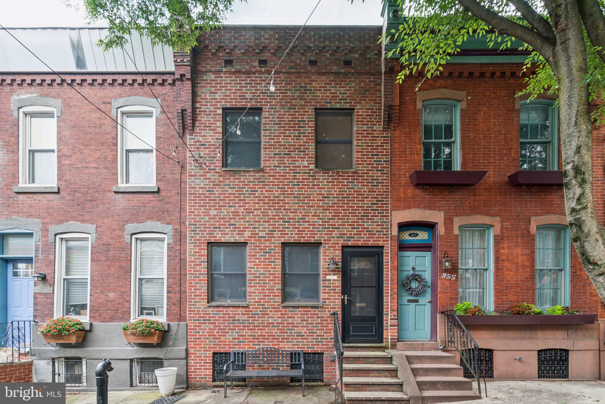 Welcome to this delightful two-bedroom, one-bathroom gem nestled on a quiet, tree-lined street in the sought-after Fairmount neighborhood. Bursting with character and original charm, this home beautifully blends classic details with modern updates. Step inside to an open floor plan with hardwood floors and high ceilings. The updated kitchen features white cabinets, granite countertops, stainless steel appliances, a chic tile backsplash, and a breakfast bar. The spacious private patio is your own outdoor oasis, perfect for grilling, gardening, and dining al fresco. Head up the original staircase to find two comfortable bedrooms with ample closet space and a full bathroom with a charming clawfoot tub. The basement houses the laundry, mechanicals, abundant storage space, and an additional toilet & shower. Walkable to restaurants, cafes, shops, bars, multiple museums, Fairmount Park, Schuylkill River Trail, Center City, and public transportation.