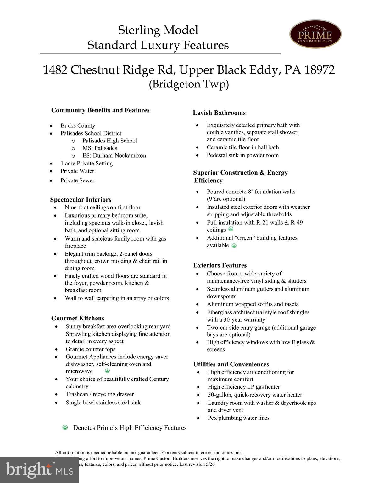 1482 CHESTNUT RIDGE ROAD