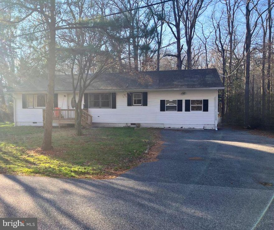 Welcome to 12386 Back Creek Road!  3.58 acres in Bishopville, MD near Rt 90 and Ocean City.