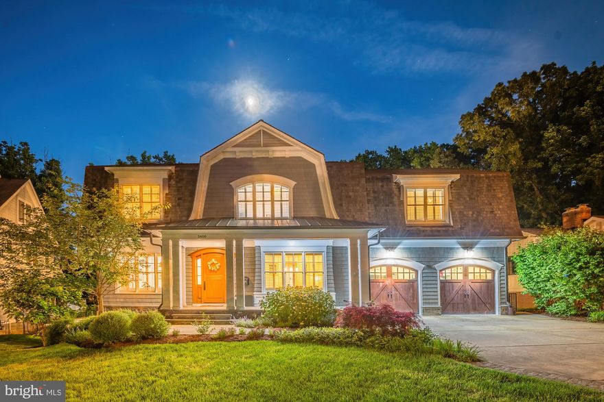 Welcome home to the finest property available in the Bethesda area. Nestled within the highly desirable and sought-after community of Bradley Hills, this property has it all. Boasting over 6,574 sq. ft. of luxurious living space on over 37,773 sq. ft. of leveled lot and 5 bedrooms/5.5 bathrooms, this home will accommodate you and all your needs. Built in 2016 and meticulously maintained, step inside to find hardwood floors, recessed lighting, crown molding, plantation shutters, and sweeping spaces throughout the first floor. A spacious office area overlooks the front yard, soaking in large swathes of natural light. Also by the front is an oversized formal dining room, perfect for hosting friends and family. Step further into the house to enjoy a massive family room with a fireplace, built-ins, and French doors to a screened porch overlooking the newly built-in-ground pool (heated, with lighting). The screened porch extends to include an uncovered patio section with a built-in grille, fire pit, and seating area. Beside the family room is a massive gourmet chef's kitchen, featuring a large central island and plenty of custom-built wood cabinetry for all of your culinary belongings. You will find top-of-the-line stainless steel appliances throughout, with multiple sinks, all hooked up to a reverse osmosis water filtration system. Further into the kitchen space, enjoy a pantry with built-in shelving, and a mudroom that accesses the other side of the rear deck or the 2-car attached garage (front loading), which, like many other features of this home, is oversized -- providing an abundance of space, and is connected to a driveway that can fit an additional 4 cars. Step up to the second floor to enjoy 4 bedrooms, all with plantation shutters, and en-suites with their full bathrooms. The primary suite is rear-facing, with a private deck overlooking the rear gardens/pool, and a gorgeous bathroom with a soaking tub, standing shower, several vanities, and two walk-in closets with built-in shelving. Also on this floor is a laundry room, which offers the utmost convenience. Step down to the lower level to find another bedroom and full bathroom, additional office space/den, expansive recreational room with fireplace, and a massive fitness room with a wall of mirrors - ideally installed to ensure you are exercising with perfect form! This level also has a walkout to the rear yard, providing direct access to the large lot and a beautiful in-ground pool. The rear yard has been beautifully landscaped and features a gorgeous flagstone walkway that leads to the pool area, which hosts a pool house and a large seating area. The lot extends farther behind the pool to provide a manicured green space, lined with trees in the backmost portion, which gives a sense of tranquility. This is one you do not want to miss!