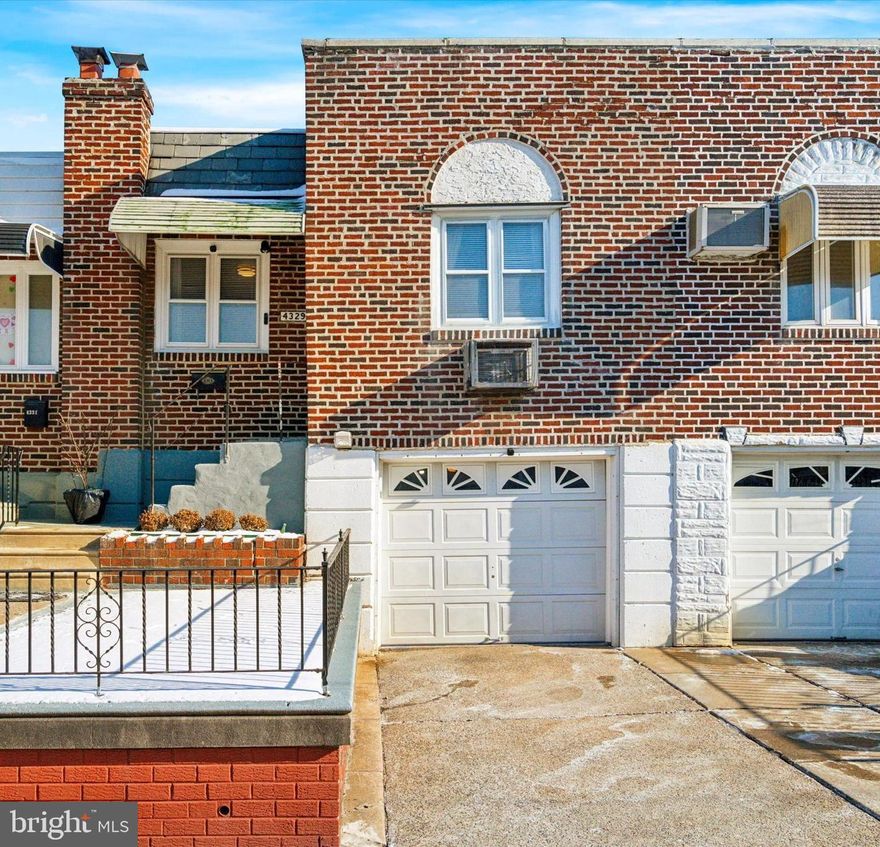 Make this 2-bed, 1-bath into your home! Located in the Feltonville neighborhood of North Philadelphia, it is perfect for those looking for convenience. Walk into the one-story home to find the newly carpeted family room. Nearby, an eat-in kitchen with stainless steel appliances awaits a budding chef. Plenty of cabinetry promises easy storage and seamless organization. Down the hall, two bedrooms with large closets provide ample space for relaxing. Both include overhead lights with small fans. A full bathroom with a shower/tub is also in this area. While the home is located close to parks, convenience stores, and gyms, a one-car garage makes owning a vehicle in the city easy for farther destinations. Laundry facilities are also on this level. Homeowners will be in proximity to the Home Depot, Aldi, 7-Eleven, Càphê Roasters, St. Christopher’s Hospital for Children, public transportation, and more. This sale is AS-IS.