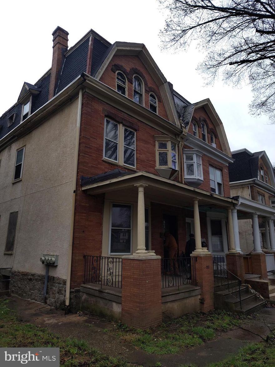 Amazing renovation opportunity in rapidly improving Germantown. This home has major structural damage. Use extreme caution upon entering. The first floor has collapsed into the basement. However, with the multifamily zoning in place combined with the size of the lot, the property has the potential for many more units than the 3 units that are currently in place. Buyer responsible for clean out. Use extreme caution upon entering.