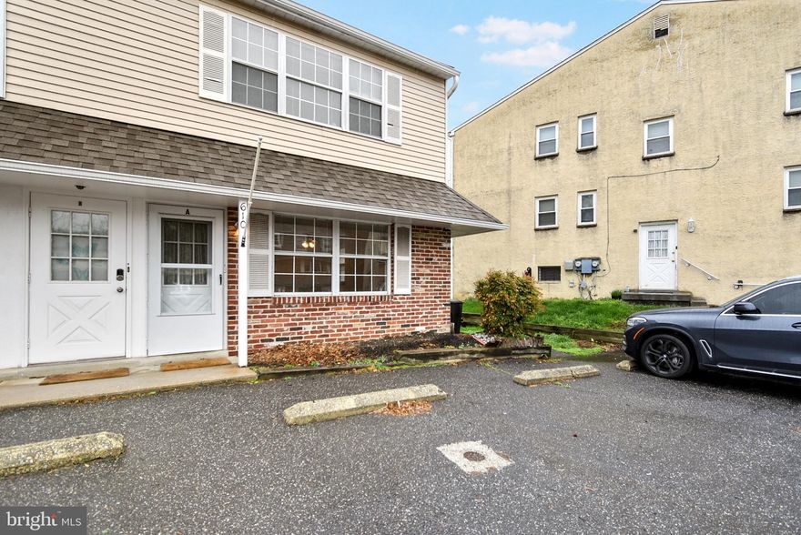 Introducing 610-A Country Lane, a first floor condo in Morton Borough and Springfield School District. Only one step up into this super clean home, which offers professionally cleaned carpeting and freshly painted walls and ceiling. Living room, dining room, kitchen with dishwasher, laundry room with washer/dryer included, full bathroom with tub and tile surround, and two bedrooms (one with its own half bath). Extra large closets throughout the home. Main bedroom offers a sliding glass door to a small rear patio and backyard. Two assigned off-street parking spaces. Central a/c. Tenant pays electric, water, cable/internet if desired and renters insurance. One (1) small pet permitted with owner approval plus monthly pet fee of $30 per month. Available for immediate move-in. $49.99 application fee per applicant over 18 years old for credit/criminal/eviction check. Good credit and verifiable income of at least $4,725/month required. Prospective tenants are welcome to apply anytime on RentSpree, contact agent for link. One time in person showing on Tuesday, April 22nd from 6pm to 7pm.