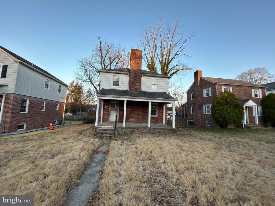 Don't miss this wonderful opportunity to own this porchfront home in the vibrant neighborhood of Hamilton Hills. Home offers 1392 sq ft of living space with 3 bedrooms, 1 full bath, 2 half baths and unfinished basement that awaits your design and personal touch to expand living space. Home is close to everyday conveniences and has a wide range of shopping, dining, and entertainment options.  Furthermore, it has easy access to major routes such as MD-40 and I-83, and educational institutions such as Morgan State University and  John Hopkins University.