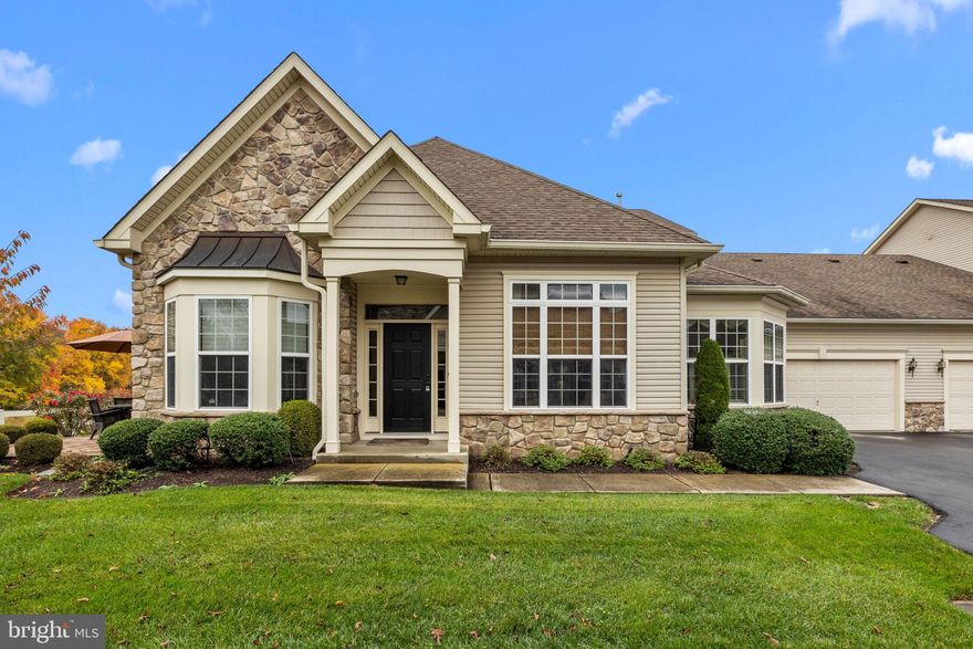 The Villas of Newtown is an elegant resort community surrounding an exclusive private clubhouse with world-class amenities. You’ll enjoy year-round country club living in this wonderful enclave of superbly designed homes right here in historic Newtown, Bucks County. Imagine the convenience of living in a unique community that truly “has it all.”
120 Willow Drive is one of the largest models built with backyard views of pond, and treelined surroundings. It features a large open floorplan combining living room/dining room and cathedral ceilings.  Additionally on the 1st floor is the kitchen, laundry room, 2nd bedroom + full bath, primary suite with walk in closets and primary bathroom, a family room for relaxing in front of the TV and door to your private patio for dining alfresco.  Enormous eat-in kitchen with breakfast bar and additional breakfast room create a welcoming gathering place for friends/family.  A second floor finished loft is perfect for a home office and guest bedroom with attached full bath. Plus there are 2 more bonus closets.  This home is energy efficient, clean, economical gas heat, and an oversized two-car garage with direct access into your home.  Resort amenities include:
A dramatic Foyer and Lobby in the clubhouse
Formal Grand Ballroom for banquets, parties, and special occasions
Caterer’s Kitchen serving the Grand Ballroom for planned events
Spectacular Terrace overlooking the freeform Outdoor Pool
Championship Tennis Court & Basketball Court
Health and Fitness Center with aerobic and strength training equipment
Billiards Room & Sports Lounge
Card Room for Poker, Bridge & Pinochle
Heated year-round Indoor Pool
Library/Business Center for meetings with clients


*This is an "estate" sale and the furniture is being sold if your buyer has any interest