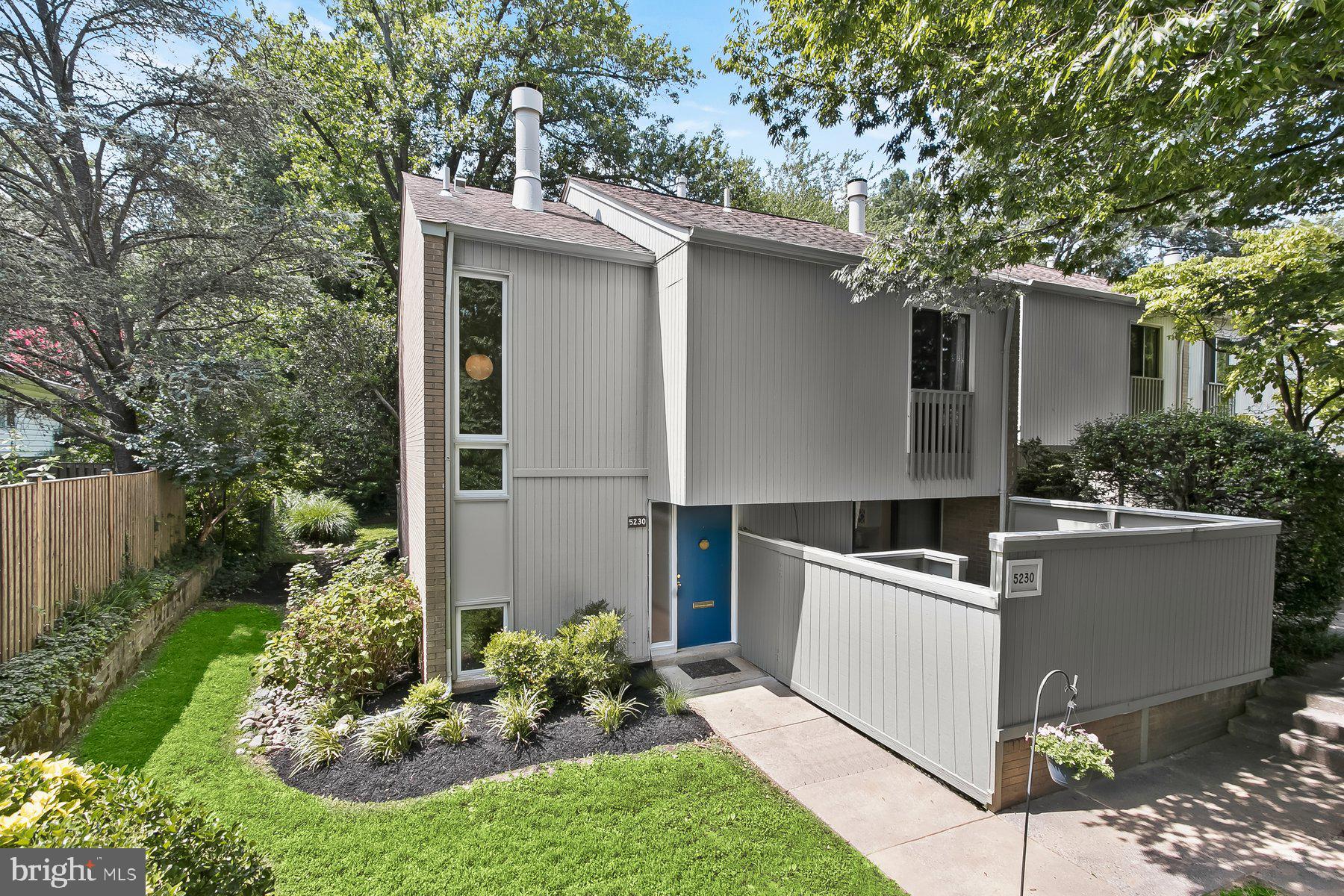 Open 7/27 from 2-4pm. Welcome to 5230 Pooks Hill Road, an end-unit townhouse/condo in sought-after Pooks Hill Square. This home features 3 bedrooms, 3.5 baths on 3 finished levels offering a spacious and light-filled layout which boasts fresh paint throughout, refinished hardwood floors, two new sliding glass doors and some windows, updated bathrooms light fixtures and hardware. This unit backs to green space that feels like an extension of the private rear patio ideal for entertaining or just relaxing and enjoying the serenity of your exclusive oasis. Located between downtown Bethesda and Pike & Rose and less than 5 minutes from Grosvenor Metro, 495, 270 & DC, this is a commuter's dream and foodie's happy place.