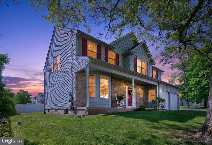 Welcome to 4 E Summit Ave, located in the award-winning Souderton School District! This move-in ready Colonial offers space, comfort, and numerous updates for its next owner. Featuring 4 bedrooms and 4 full bathrooms, each bathroom includes its own shower. This is an incredible and rare convenience! As you enter the home, you’ll be greeted by beautiful hard wood floors. To the right is a full bathroom, while to the left is a welcoming sitting area. Continue to the rear of the home where you’ll find the refreshed eat-in kitchen, complete with new stone quartz countertops and a classic white subway tile backsplash. Just off the kitchen is a formal dining room, perfect for entertaining. Sliding glass doors provide easy access to the backyard. The adjacent family room is filled with charm, featuring vaulted ceilings and a propane fireplace. The main level also includes a convenient laundry room with a utility sink. Upstairs, brand new carpet was just installed in 2026. The spacious primary suite features a large walk-in closet and a private en-suite bathroom with double sinks, a linen closet, shower/tub combo, and newly installed tile flooring. Three additional bedrooms and an updated hall bathroom complete the second floor. The hall bath features new tile flooring, a new vanity, mirror, and light fixture. The basement was recently waterproofed and updated in 2026 and includes an additional full bathroom. This space is ready for your finishing touches and offers endless possibilities for added living space, a home gym, a 5th bedroom, office, or recreation room. There is plenty of space for storage in this home with an attached 2-car garage. Additional upgrades include a brand-new HVAC system installed in 2025, new propane heater (2024), a new sump pump (2024), and a new grinder pump (2026). Home is being sold with a 1-year transferable home warranty. Don’t miss the opportunity to make this beautifully updated home your own!