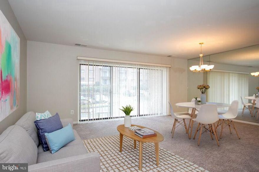 This beautiful  move-in ready 2 bedroom 2 bath condo is in a great location with easy access to 695, 83 and Quarry Lake! 
Updated white kitchen with granite counters and tile backsplash and brand new carpet! Secure building with extra large storage room and assigned parking! Two year lease required , no pets, no smoking. Excellent credit and 3x the rent monthly income required. Call agent with any questions.