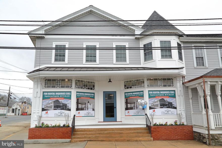 This breathtaking apartment is located at Dickinson's Corner in the heart of Quarryville, PA. Close to 472 and 222, this former corner grocery store and apartment building has been restored and transformed. Units feature refinished hard wood floors, exposed beams and brick, new kitchens with stainless steel appliances, central heat and AC, washer/dryer in unit, and secured access. Water, Sewer, Trash, and off-street parking included.  Professionally managed with 24/7 emergency maintenance, online rental payments, and electronic leasing. Unit 5 features two bedrooms and one bathroom.