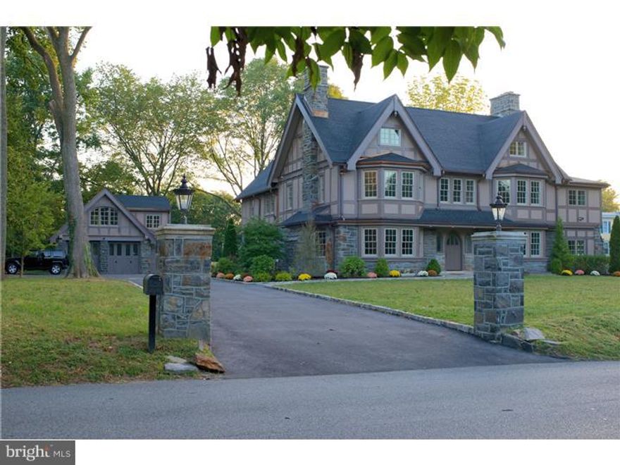 Meticulous and Tasteful describes the restoration and renovation of this Majestic Home.  Beginning with extraordinary craftsmanship involved in bringing to life the Stone Exterior and adjacent Carriage House, also renovated. Entering the generous hall you'll view the beautiful hardwood floors, handcrafted wood work, fireplaces in the living and dining rooms, custom wainscoting and  moldings throughout. Large custom kitchen with high end appliances, oversize island, an abundance of cabinetry, 48 in. Sub-Zero  and French doors to Slate patio and Pool area. Mud room with 2nd laundry area convenient to pool. Finish lower level,  new baths, windows, mechanicals and roof. Carriage House has Bedroom, Full Bath, complete with Kitchen. Belgian Block driveway and slate walkway.  This Classic Home will enhance your life for many years.  Square Ft. House Approx. 6900 Carriage Appox.1200