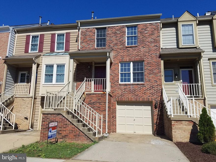 4 Lvl Brick Garage Townhouse! Great Location*Loft can be used as 4th Bedroom*Wonderful Price*New Wood Floors*New Carpet*Fresh Paint Throughout*Large Kenmore Elite Fridge*Nice Deck* Fenced Yard*