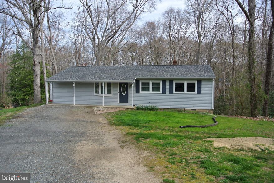 Welcome Home.  Rambler with 4 Bedrooms. Perfect for a first time home buyer.  Move In Ready.  Easy commute to Pax River.  No HOA.  End of Cul-De-Sac.  Backs to woods.  Relax on your deck after a hard day at work.  Eligible for 100% financing thru USDA Rural Development (If Qualified)