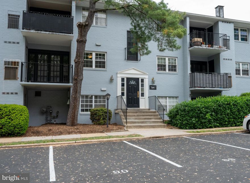Just renovated, 7097 Spring Garden Drive #101 is move in ready!  This one bedroom and one full bath condo has fresh paint throughout. A luxury carpet was just installed in the living room and bedroom. Recessed LED lighting, ceiling fans have been added. Freshly remodeled bath and kitchen, including a new stove and dishwasher. This is a great condo in an excellent location. It's within walking distance to multiple shopping areas, with tons of amenities and dining options. Condo fee includes water, gas, trash removal, road maintenance, snow removal and outside maintenance. A common laundry area is conveniently located one floor below. Located approx. 1 mile from Springfield Metro and Springfield Mall. Major roads such as Fairfax County Parkway, I-395, I-495, I-95 are just minutes away. The assigned parking spot is #92. Do not park in other numbered spots.
