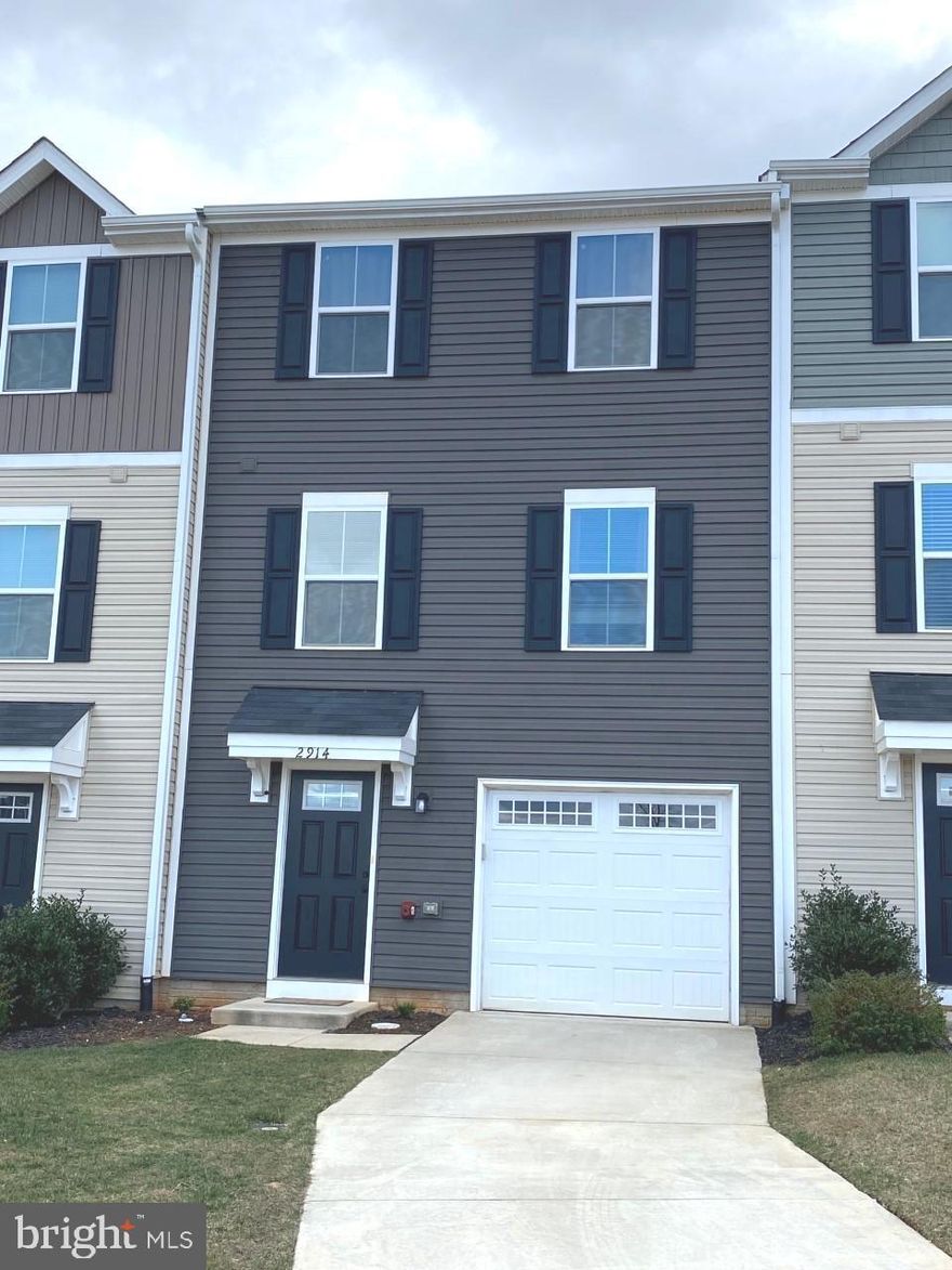 Three-level townhome available for immediate occupancy. This home is only six years old and shows brand new inside! Includes 1-car garage and additional storage on lower level. Large eat-in kitchen with stainless steel appliances and half bath on main level. Three full bedrooms and two full baths on upper level. Laundry on bedroom level comes with washer and dryer! Primary bedroom with full bath and walk-in closet. Rear deck and backyard on private street. Convenient location just mins. from shopping center and local restaurants!