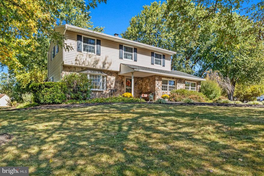 Great location! A well-loved, updated home in a  leafy, quiet neighborhood is ideal for accessibility to Montgomeryville, and walking to the local elementary school.  

Updated to contemporary standards including new bathrooms and newer kitchen allow for generous entertaining and open floor plan living.  The addition of a large gathering room with expansive windows is the hub of an easy living quality of life.  

Drive up to the manicured front entry and enjoy a home with living room, open dining area and kitchen on the first floor, in addition to the entertaining / gathering space.  The second floor includes four bedrooms with two full, well-appointed new bathrooms. 

The site is complete with wonderful outdoor living spaces under a cozy arbor with a fire pit and space for a high-top table dining as well as a large deck based comfortable living area.  A basketball court and wide rear yard allow for plenty of play space – all surrounded by beautiful landscaping.  A  generous outbuilding is big enough for a car and toys and, landscaping equipment. 

This is a ready to go special opportunity in a highly desirable spot.