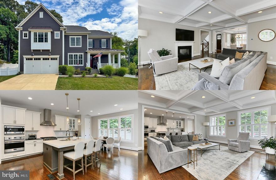 Situated on a premium corner lot in the sought-after Vienna Woods community this stunning 5 bedroom, 4.5 bath custom Craftsman home delivers over 4,600 square feet of living space on 3 finished levels and is infused with an abundance of high end upgrades and designer finished putting it in a class all its own! A beautiful dark Hardie-plank siding exterior with stone accents, 2-car garage, slate walkway and porch, a premium Trex deck with hot tub, and lush yard surrounded by low maintenance vinyl fencing and majestic trees for security and privacy create outdoor appeal. Inside, an open floor plan, gleaming hardwood floors, gorgeous custom woodwork and built-ins, 9’ ceilings and modern LED recessed lighting on all 3 levels, a double sided gas fireplace, new designer ceiling fans, and an abundance of windows with custom wood shutters and powered window shades are just a few features that make this home such a gem. A gourmet chef’s kitchen with Viking appliances, luxurious owner’s suite, and finished lower level with new premium luxury vinyl plank flooring create instant move-in appeal! **** Rich hardwood flooring welcomes you in the foyer and flows into the formal dining room accented with a tray ceiling, modern board and batten, and a designer chandelier adding refined style. The spectacular great room featuring a coffered ceiling and walls of windows invites you to relax in front of a cozy 2-sided gas fireplace. The gourmet kitchen is a chef's dream with top of the line Viking stainless steel appliances including a gas range with suspended hood, quartz and granite countertops, metro tile backsplashes, and white shaker style cabinetry providing a clean and modern look. A large center island provides bar seating, and a custom beverage area is equipped with an optional wine/beverage cooler. The adjacent breakfast area is the ideal spot for daily dining while the open atmosphere facilitates spending time with family and friends. Here, a glass door grants access to the Trex deck with a hot tub and steps to the fenced backyard backing to lush trees, seamlessly blending indoor and outdoor living. Back inside, a library with custom built-in bookcases and fireplace makes it an ideal home office. A powder room and a mudroom with built-in coat hooks, shoe cubbies and garage access compliments the main level. **** Hardwoods continue upstairs and into the spacious primary suite boasting a tray ceiling with a sleek contemporary ceiling fan and recessed lighting, and dual walk-in closets. The ensuite bath features an oversized dual sink vanity with matching mirror, a water closet, sumptuous freestanding soaking tub, and a glass enclosed shower with bench, the finest in personal pampering! Down the hall, a junior suite enjoys a private bath with granite topped vanity, and two generously sized bedrooms share access to the well-appointed Jack and Jill bath with dual sink vanity topped in granite. A laundry room with cabinets, granite topped sink, and front loading machines adds convenience. **** The light filled walk-up lower level features a multi-area recreation room with windows and recessed lighting providing plenty of space for games, media, exercise and simple relaxation. A 5th bedroom with a safety egress window and an additional full bath makes a great guest suite and completes the comfort and luxury of this wonderful home. **** All this and more can be found in a peaceful neighborhood with no HOA located in the Madison HS District and within walking distance to nearby Cunningham Park Elementary School and two local swim/dive and tennis clubs. A commuter’s dream with easy access to I-66, I-495, Express Lanes, Route 123, Dulles Toll Road, Route 7, and Metro. Take advantage of the fabulous shopping and dining choices in downtown Vienna, Tysons Corner, and the Mosaic District with trendy restaurants, retail shops, outdoor concerts, and the Angelika Film Center. For classic yet contemporary elegance in a stellar location, this is it!