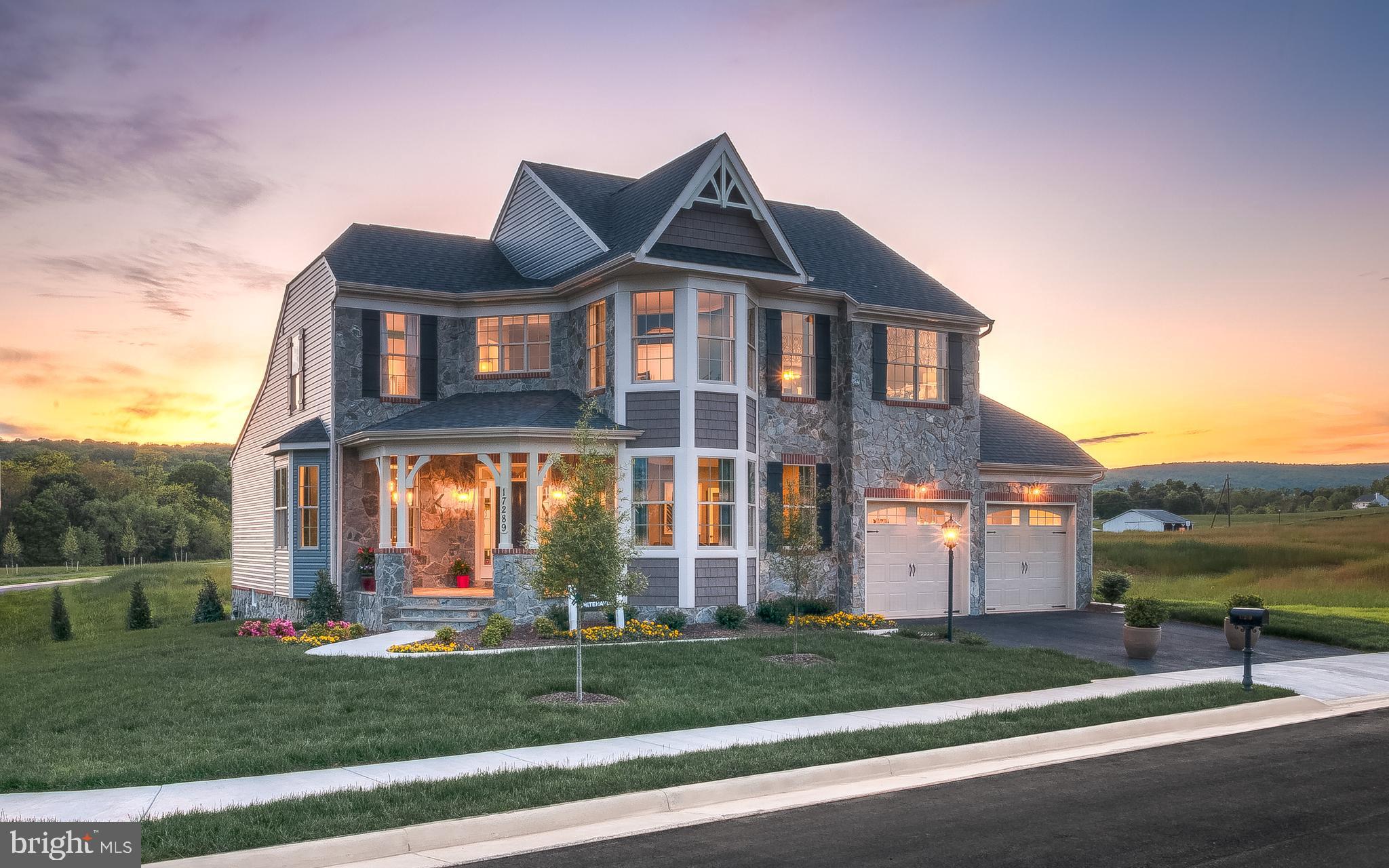 Located just over the Montgomery County line, stunning modern Farmhouse home situated on over an acre of property with rolling vista views located in the highly sought after Bennett Preserve community. Just minutes from I-270. Here is an opportunity to build a beautiful Modern Farmhouse home, exemplified in our Taylor design. The Taylor features open concept living at its finest. Its distinctive estate architecture, and floor to ceiling windows that showcase the floating staircase, holds dramatic curb appeal. Elegantly appointed interiors featuring a gourmet kitchen with 5 burner cooktop and built-in wall oven and microwave. This home features an abundant amount of included features such as finished Recreation Room, oak stairs from main level to upper level, fireplace and luxurious bathrooms, just to name a few.
*** Model likeness and optional features are shown in photographs. By appointment only.