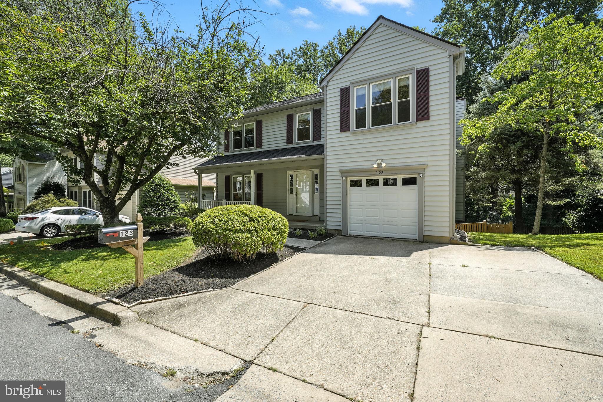 Welcome to this immaculate Colonial situated in the highly sought-after Northwood Park neighborhood. The home is located on a quiet cul-de-sac with other single-family homes and features 4 bedrooms, 2.5 baths, an attached garage, 2 off-street parking spots, and a covered front porch. The first floor showcases a spacious living room with 2 windows overlooking the covered front porch, a dining room with sun-lit bay window facing a wooded area, spacious kitchen with sliding glass door exiting to the deck overlooking the back yard, a vault-ceiling family room with a wood-burning fireplace, a second sliding glass door off the family room also exiting to the deck, and a half-bath for your guests’ use. The second floor boasts luxury vinyl flooring, a primary bedroom with an en-suite bathroom, three additional bedrooms, a second full bath, and a walkway with plenty of sunshine overlooking the family room. A full unfinished basement with sliding glass door exits to a flagstone patio in the backyard. The property also features a fully fenced backyard and a playhouse. A new roof (less than 1 year old), newer HVAC, and fence (both less than 2 years old) complete the package. No HOA. Motivated seller will consider all offers.