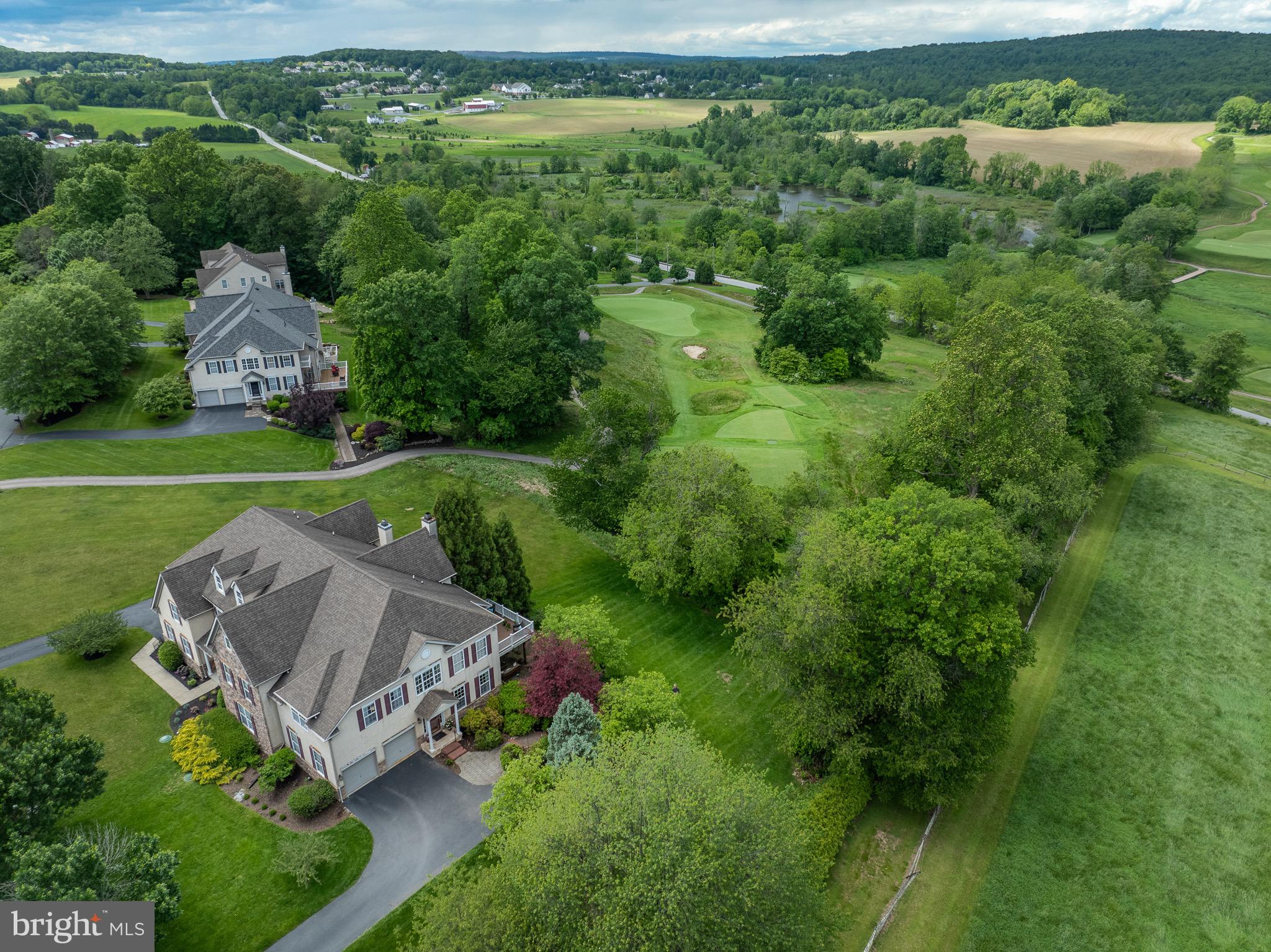 VIEWS! VIEWS!! VIEWS!!!
Welcome to 318 Ironstone Lane in Elverson, Chester County, a stunning 4-bedroom,
3.5-bathroom residence nestled in the scenic countryside of Elverson, Chester County,
Pennsylvania. This remarkable home site offers Sweeping Views of French Creek Golf
Course and a neighboring Serene Horse Pasture of 30+ acres (under conservation easement) providing privacy and year-round
views.Inside you will find a beautifully kept home with a formal dining room, eat-in kitchen with
an oversized island and a living room with a ceiling open to the second floor. The first
floor also features a spacious primary bedroom with walk-in closets and a large
bathroom. On the second floor you will find 3 spacious bedrooms and a lofted living
room area that has views into the first floor as well as on to the golf course.
The fully finished walk-out lower level offers a seamless blend of form and function,
boasting a custom wet bar, a full bathroom, and an entertainment area designed for
hosting in style. Step outside and enjoy sweeping golf course vistas from your private
backyard oasis. The grounds are meticulously landscaped, offering a harmonious blend
of manicured lawns, flowering gardens, and mature trees that enhance both privacy and
curb appeal. You will not want to miss this opportunity to live in this coveted property on Ironstone Lane! Schedule your showing today for luxury living on the fairway!