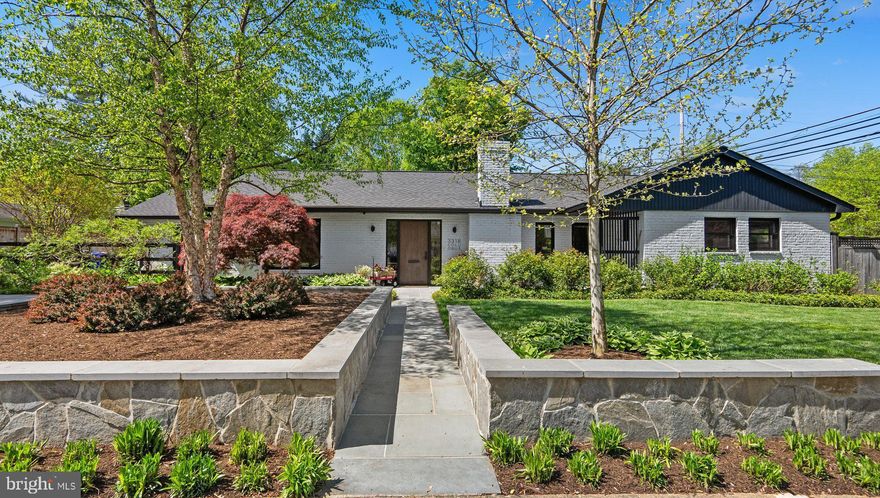 Welcome to this beautifully renovated North Arlington home with 4 bedrooms and 3 full baths offering chic mid-century aesthetics designed for today’s modern living! This stunning residence underwent a thorough top to bottom renovation and expansion by the architect-owners and the result is a contemporary masterpiece that is sure to spark joy for the next owner! The exterior makeover features clean lines and complementary landscaping for eye-catching curb appeal. Step inside and discover the thoughtfully redesigned interior with beautiful wide-plank wood and tile floors, upgraded moldings, trim, interior doors and hardware —all showcasing the home's exceptional craftsmanship and attention to detail. The wide-level entry foyer offers natural light with a skylight and is large enough to greet guests, stow belongings and serves to connect the public and private wings of the home. From here, you will find a cozy sitting room off the entry with lovely moldings and a gas fireplace, the perfect space for reading or quiet visits with friends. Next is the heart of the home, a new large open family room, dining and kitchen wing. Gorgeous wood floors and a bank of windows make this area light and bright and provide views of the backyard while a modern gas heater stove keeps the room toasty year-round. An attractive mudroom vestibule with glass doors is great for organizing sports equipment and backpacks and the renovated kitchen offers sleek white cabinetry, marble white granite countertops, and stainless appliances. A wide gallery hall leads to the bedroom wing with three beautifully appointed bedrooms including the primary suite and a unique hall bath designed for optimal functionality with dual sinks and a wet room with a separate soaking tub and shower. Here you will also find a right-sized home office with glass doors and loads of modern built-in storage. A flexible fourth bedroom or multipurpose room along with a third full bath off the foyer provides versatility as a guest space to suit your needs. And for those with accessibility needs, this property offers one-level living with barrier free spaces and wide doorways. Located in the sought-after Yorktown School pyramid and just blocks from the brand-new Discovery Elementary School, with easy access to Tysons Corner and Washington DC via Chain Bridge, from here you have an array of nearby shopping and dining options. Welcome home!