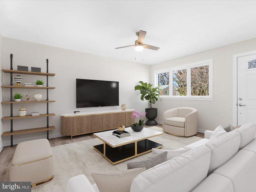 Tastefully updated three-bedroom rancher.   The brand-new kitchen with a spacious open layout - quartz countertops, 42” cabinets with soft-close doors, and pantry cabinets. New Stainless steel side by side refrigerator with ice maker, gas range, dishwasher, and over the counter microwave.  Gorgeous new modern bathroom with custom built-in shelving.  Freshly painted interior, mostly new windows, new LVP flooring, and fixtures. The full basement offers both interior and exterior access, showcasing an open-concept design.  Clean dry basement can can easily be used as a family room or finished off for extra living space.  All appliances convey, including a brand-new washer and dryer, along with a bonus utility sink.  New gas furnace and central AC.  New roof with architectural shingles and new vinyl siding out back.  Beautifully landscaped front and rear yards, large concrete slab—ideal for outdoor entertaining and BBQ grilling.  Take advantage of this slow winter market and jump on this home before spring comes.