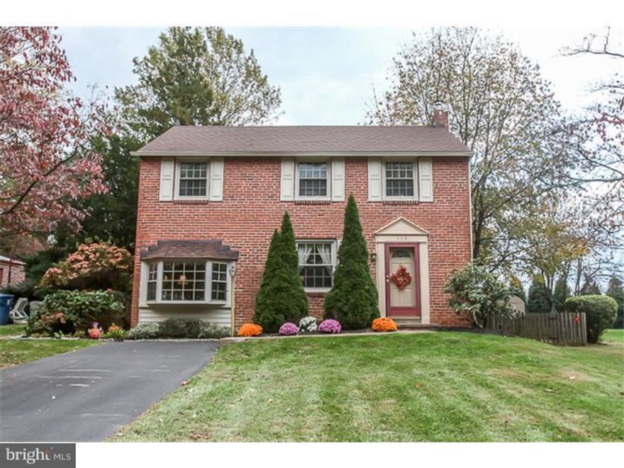 Welcome to 108 Mulberry Lane!  From the moment you enter through the welcoming front door you realize you are in a special home. The formal living room offers gleaming hardwood flooring, crown molding and is tastefully decorated in neutral colors. Off the living room is a bonus room, since it offers a  half bath and oversized closet this room could be used as a fourth bedroom, study or office.  Adjacent to the living room you'll find a gourmet "Cooks Kitchen." Bountiful counter space and cabinet storage.  Stainless steel oven and dishwasher all accompany the warm oak cabinetry and counter seating for two. The dining area offers custom wainscoting and high hat lighting. The light filled family room addition is the perfect place to relax and unwind with your favorite book or movie.  The first floor laundry and mud room is conveniently located off the family room and offers an exit to the rear yard.  The slider from the family room opens to an E.P. Henry paver patio and an oversized flat, fenced rear yard. The second level offers three nice size bedrooms with hardwood flooring and a sparkling hall bath.  The lower level is partially finished and offers additional storage. Talk about convenient!  From this home you are able to walk to local schools, parks and recreational center. 10 minutes to Wayne,10 minutes to Media,  20 minutes to the airport and 30 minutes to center city Philadelphia.