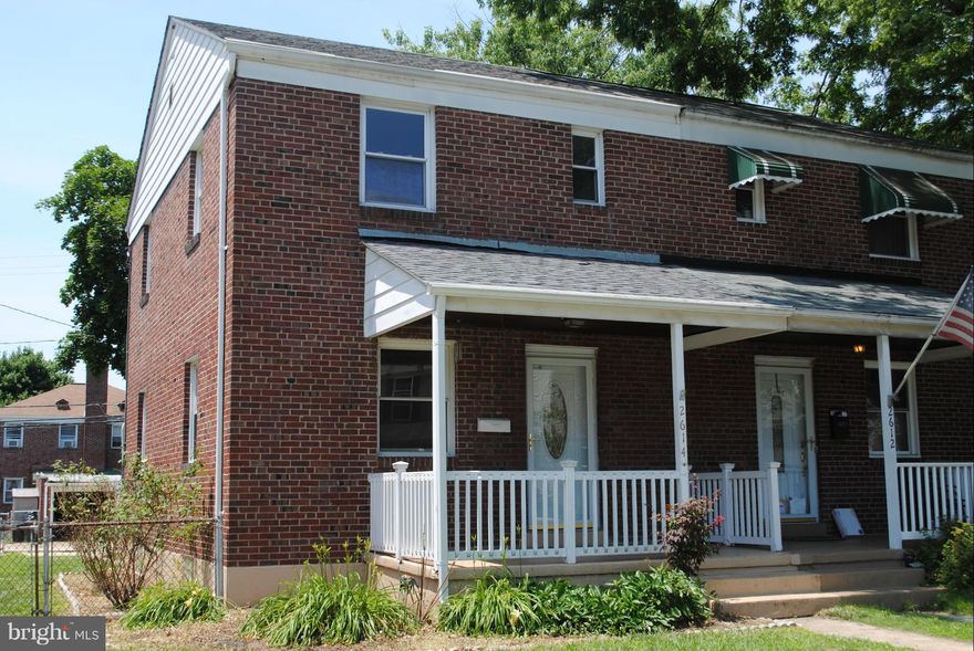 Semi-detach brick home perfect - investors or home buyers who want  to roll up sleeves to fix up this Historic Dundalk gem.Wood floors, newer roofs,washer&dryer, ceramic tile in kit, 2 frig, glass blk bsmt windows, newer baseboard heat to supplement radiator heat, rear deck, front porch, detached garage, parking pad, nice yard. AS IS. Lead Cert PASSED. Using 3rd party foreclosure Mgmt Resource Co.