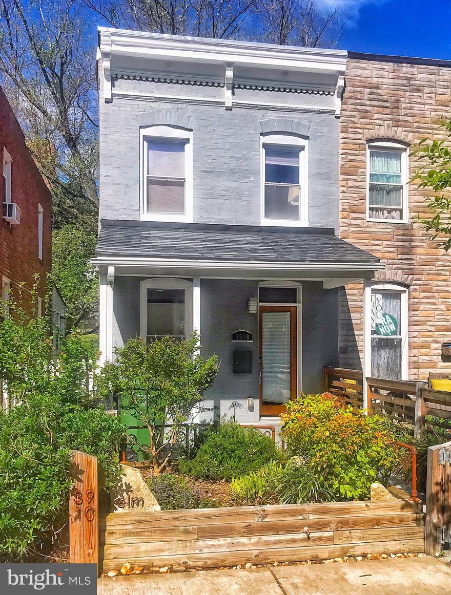 Showings will be from Fri May 7th after 2 pm through Sun May 9th. This 3 bedroom and 2.5 bath contemporary townhome in Hampden is a must-see! You will love all of the features in this meticulously maintained and lovingly updated home. Home features include an open floor plan with gleaming hardwood floors, central air & ceiling fans, powder room on the main floor, and exposed interior brick. The designer gourmet kitchen features a wine cooler, updated cabinetry with under cabinet lighting, stylish chalkboard & subway tile walls, a breakfast area, dual sinks, stainless steel appliances, and gorgeously updated countertops. The 2nd floor features 2 bedrooms, one with a private balcony, and a full bath with a window.  There is venting on the 2nd floor - but the bonus window unit is supplemental to bring the temperature down very low at night with the door closed without unnecessarily cooling the whole house. The lower level features the 3rd bedroom with backyard access, a 2nd full bath with a standing shower, and a laundry area. The fenced-in backyard is the perfect private oasis with a deck perfect for relaxing. Restaurants and shopping are only steps away with the Rotunda Shopping Center right across the street.