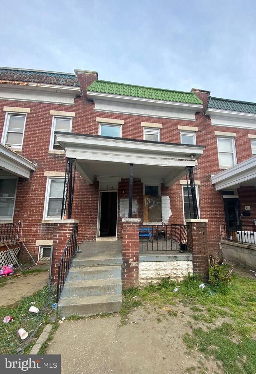ncredible Investment Opportunity in Allendale, Baltimore!

Unlock the potential of this charming single-family rowhome in the sought-after Allendale district! Boasting three spacious bedrooms and two bathrooms, this 1,570 sqft property is brimming with possibilities. With its prime location near Leon Day Park, it offers the perfect setting for a beautiful home or a lucrative investment.

Renovated homes in the area command rental rates of $1,600 to $1,800, providing a fantastic opportunity for steady cash flow. Comparable sales nearby highlight the market's strength: 3522 W Caton Ave sold for $295,000, 7 S Woodington Rd sold for $250,000, and 7 N Woodington Rd sold for $249,000.

This property is being sold as-is, where is and ready for your vision to bring it to life. Don't miss your chance to capitalize on this gem! Schedule your showing today and make your move toward a rewarding investment.
