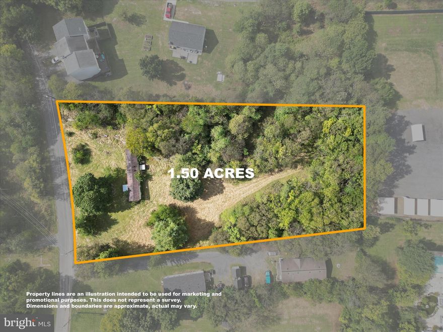 This 1.5 acre lot sits in a prime location surrounded by established communities of townhomes and single-family homes. The property currently includes an older single-wide trailer on well and septic, with public water and sewer available nearby. With its size, location, and access to utilities, the land is well-suited for residential development, commercial development or investment. Proximity to schools, shopping, and commuter routes makes this a strong opportunity in a growing area.