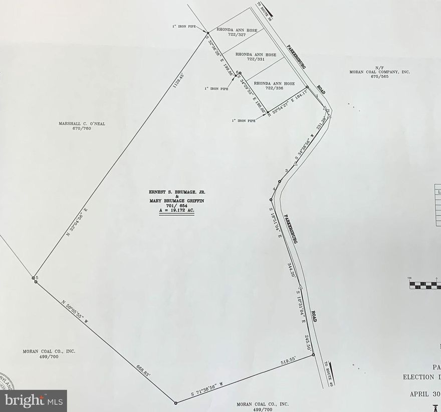 18.71 +/- acres of land just off Parkersburg Rd. with awesome mountain views.