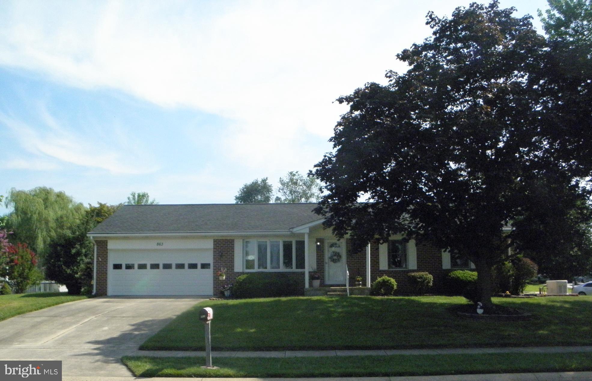 Come See this Charming, Well Maintained Brick Rancher Home located on a Premium Corner Lot in Greenridge. This Home offers 3 Bedrooms, 2 Full Baths, Open Kitchen with Breakfast Bar Seating, Dining Room, a Spacious Living Room and a Wonderful 4 Season Sunroom has A/C, Heat & Electric Stove for Extra Entertaining or Relaxing Space! Sliders off Sunroom lead to a Custom Paved Stoned Patio for Outdoor entertaining or just Relaxing and enjoying the Peaceful backyard. Spacious Lower Level awaits your finishing dreams, Laundry Area, Storage Area and Rough Bath Plumb. Oversized 2 Car Garage offers workshop space, storage space and pull down stairs for Attic Storage. Main Home Attic is accessed through Closet in Dining Room Area. Have Peace of Mind with the newly installed 50 Year Architectural Roof (July, 2025) HVAC (2024) and a Whole House Generac Generator! WELCOME TO THIS HOME SWEET HOME!! Interior Photos to come soon!