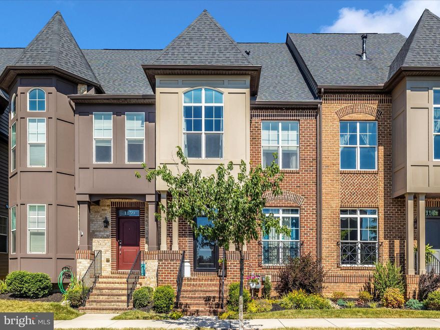 Located in desirable EASTCHURCH this built brick front townhome offers so much.  Beautiful wood floors, gourmet kitchen with 42 in. cabinetry, SS appliances, tile backsplash, upgraded countertops, pantry with built in shelving and an oversized kitchen island, 9ft ceilings, crown molding, cozy gas fireplace in great room, private patio fully fenced leads to a 2-car garage. The upper level offers 3 bedrooms, the signature "Tower Room" with a 12 foot ceiling, full hall bath with double vanity and bedroom-level laundry room. The spacious primary suite features a large walk-in closet, a secondary closet, and a primary bathroom with double vanity and a walk-in shower with tile surround. The finished lower level provides an additional multi-purpose recreational room, and another full bath. The  community  amenities include an inground pool, clubhouse, tot lot, front lawn care and snow removal.  All this just a short distance to Historic Downtown Frederick. Do not miss out on this quality home built by Wormald Builders!