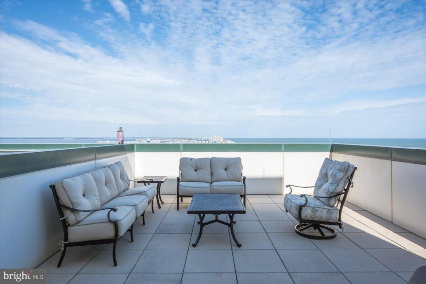 Rarely available terrace collection residence in The Gateway Grand is coming to market soon!  Located directly on the oceanfront on the 15th floor, the panoramic views span from the bay to the ocean and are absolutely spectacular!  The huge paver terrace allows outdoor access from two bedrooms and the living room.  This oversized 1-level condominium includes 4 bedrooms and 4 full bathrooms, a luxury that only two properties in the complex provide.  Sold fully furnished for your convenience the interior and exterior spaces were professionally designed and furnished with a timeless classic coastal theme.  Never rented by its current original owners, but could easily be converted to a investment property and produce a high level of income due to its unique properties.  This property was originally constructed with the highest standards, and includes firewalls between each unit, an Alucobond aluminum exterior skin structure, high-efficiency water-source heating and cooling systems, oversized base and crown molding, and an all Marble primary bathroom. The Gateway Grand offers the finest in beach luxury living., featuring a heated indoor and outdoor pool, state of the art fitness center, private owners lounges, on-site property management, gated parking garage, kids club, and so much more. You'll want to make sure you don't miss this opportunity.  Ground floor deeded storage locker #80 conveys with residence.