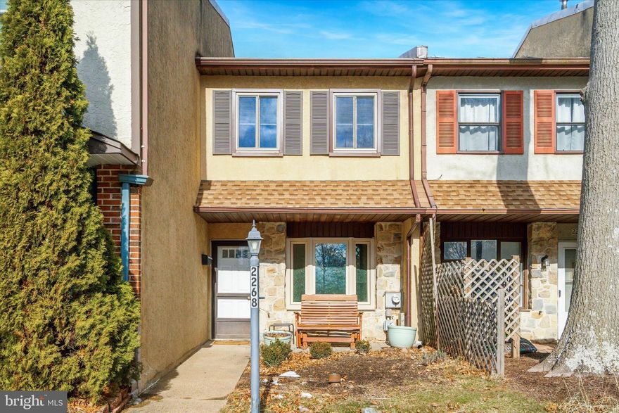 Nestled in the sought-after community of Willow Knoll, this home has been beautifully updated and meticulously maintained, plus it's packed with NEW features! Major mechanical upgrades include a new roof and hot water heater (2020) and a brand new HVAC system (2023) for added peace of mind. 

The open floor plan creates seamless sightlines from front to back, with abundant natural light streaming through large front windows and rear sliders. The spacious first floor has vinyl plank flooring and offers a welcoming flow between the living, dining, and family rooms, all visible from the updated kitchen, which features stainless steel appliances, sleek granite countertops, and a stylish tile backsplash! A conveniently located main-floor laundry and updated powder room complete the space.

Upstairs, the generous owner’s suite boasts an updated tiled bath and double closets, while two additional nicely sized bedrooms share a refreshed tiled hall bathroom with a tub/shower combo. Pull-down attic access from the hall provides extra storage.

Step outside to a private, fenced backyard with a patio off the family room. The property backs to open space, and is just a short stroll leads to a fantastic community playground. The home includes two assigned parking spaces, plus there is visitor parking spread throughout the neighborhood.

Located in the highly regarded Central Bucks School District, this home is just minutes from shopping, dining, and major commuter routes like the PA Turnpike & Route 202.  This home is in absolute move-in condition for its next owner to just kick back and enjoy - it's an incredible value in Central Bucks - don't miss it!