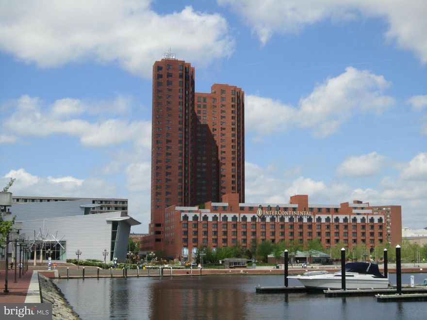 Stunning views overlooking the Harbor from downtown's premier high-rise, The Towers at Harbor Court! Hardwood floors & handsome built-ins compliment this sophisticated 2 bed condo. Enjoy hotel amenities and the many conveniences of living in the heart of downtown. Unit comes with one parking space.