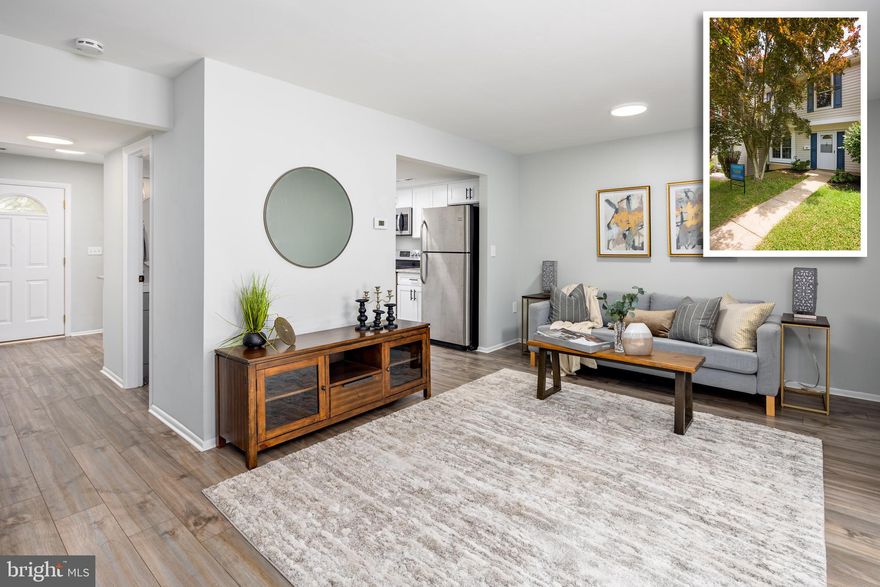 BEAUTIFULLY RENOVATED TOWNHOME IN THE WHISPERING WOODS COMMUNITY! Enter into your freshly painted townhome with brand new luxury vinyl plank flooring that seamlessly flows throughout the entire first floor. Enjoy a brand new kitchen with custom white shaker cabinetry, granite countertops and stainless steel appliances.   This home features a large family room with a conveniently located half bathroom and a wood burning fireplace that leads to a private large fenced-in yard. Upstairs features three spacious bedrooms and a remodeled full bathroom.  This home has so many updates and is ready for your to move right in.  House is vacant and easy to show so schedule your showing today!